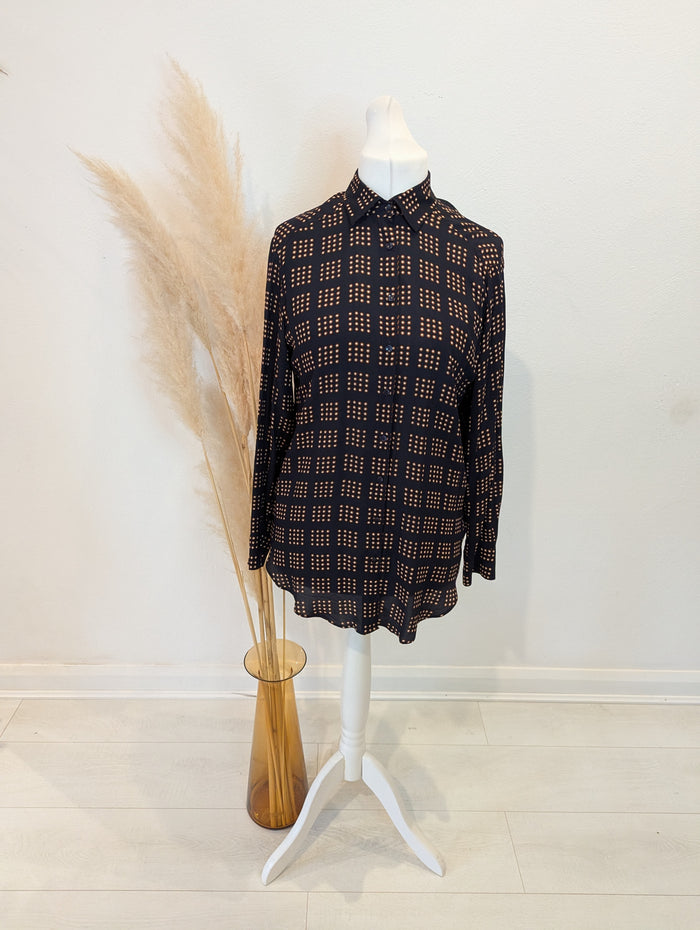 Massimo Dutti Black Spot Blouse 10