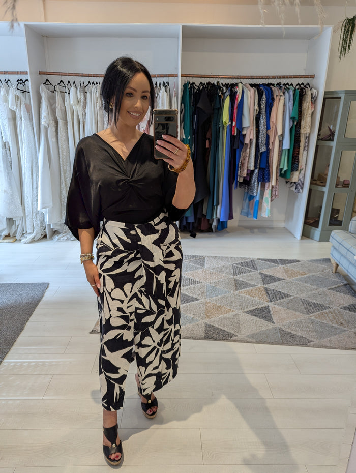 Massimo Dutti Black White Maxi Skirt 10