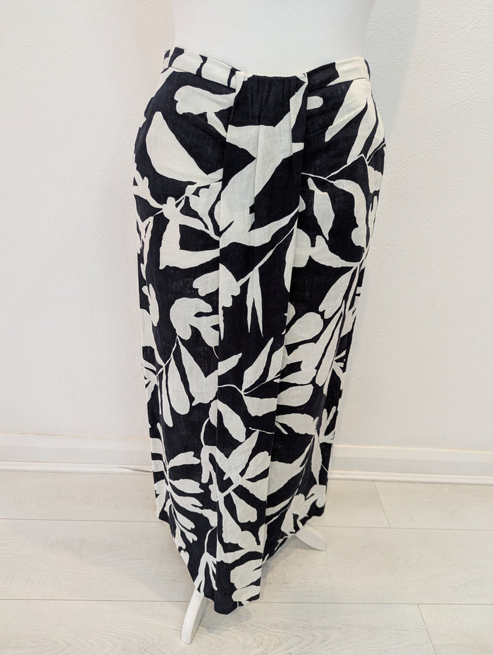 Massimo Dutti Black White Maxi Skirt 10