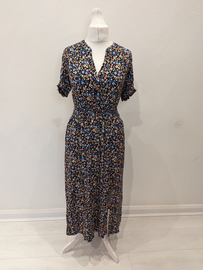 Mauvette Floral Maxi Tea Dress 14 NWT