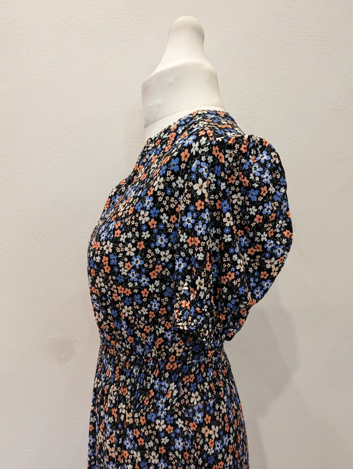 Mauvette Floral Maxi Tea Dress 14 NWT