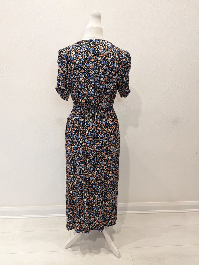 Mauvette Floral Maxi Tea Dress 14 NWT
