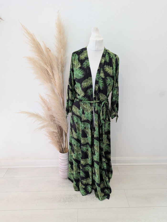 Melissa Odabash Green Palm Cover Up M