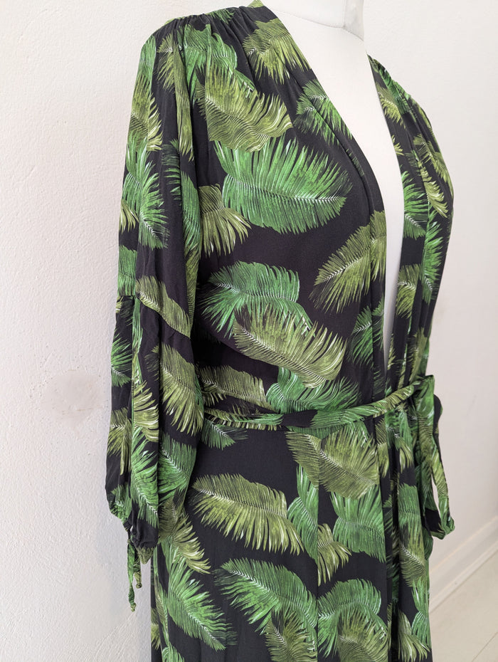 Melissa Odabash Green Palm Cover Up M