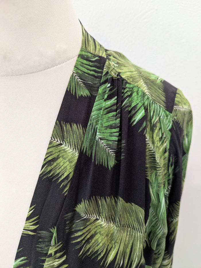 Melissa Odabash Green Palm Cover Up M