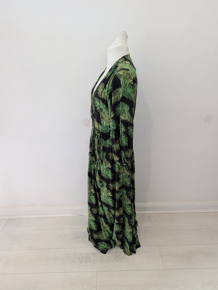 Melissa Odabash Green Palm Cover Up M