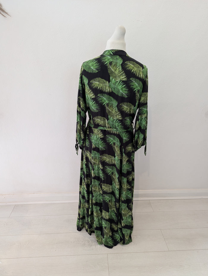 Melissa Odabash Green Palm Cover Up M