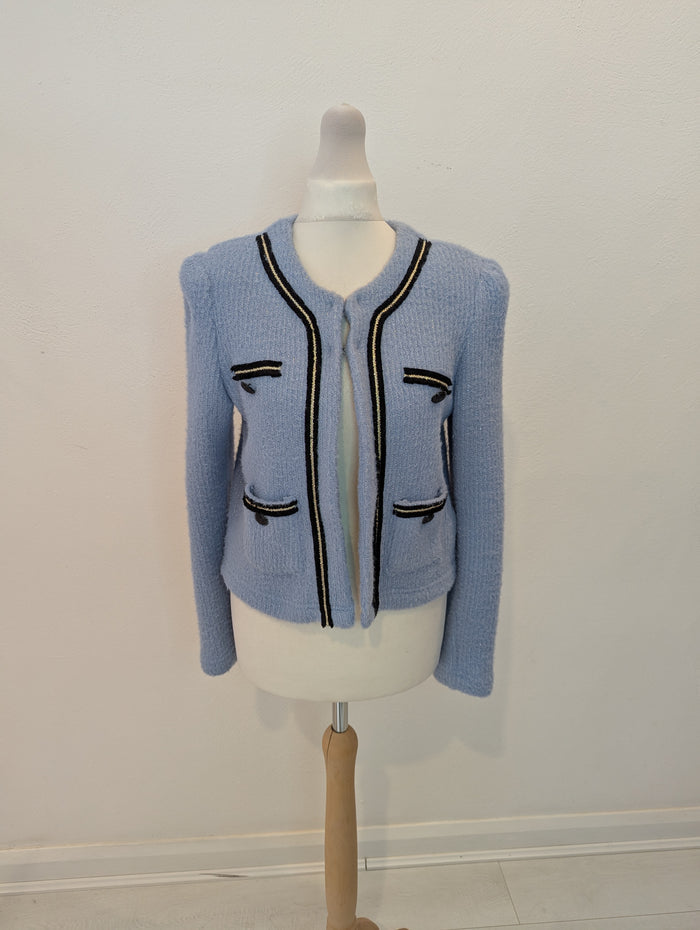 Mexx Blue Embroidery Cardigan XS