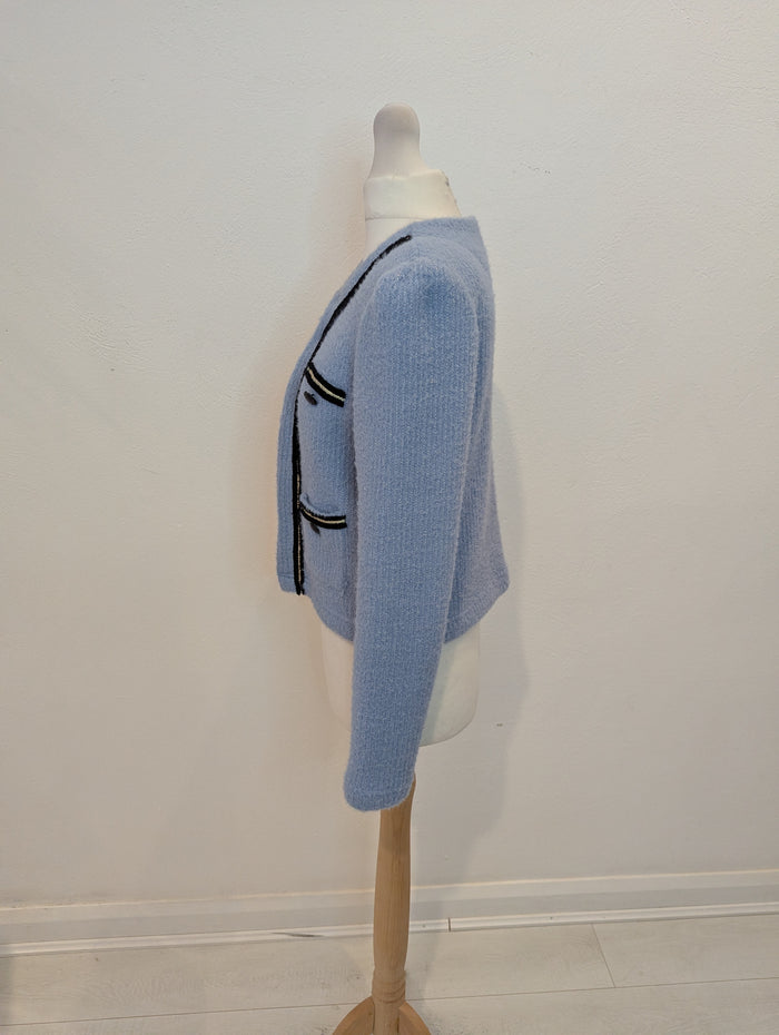Mexx Blue Embroidery Cardigan XS