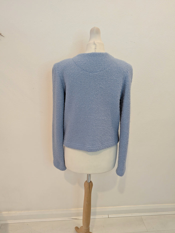 Mexx Blue Embroidery Cardigan XS