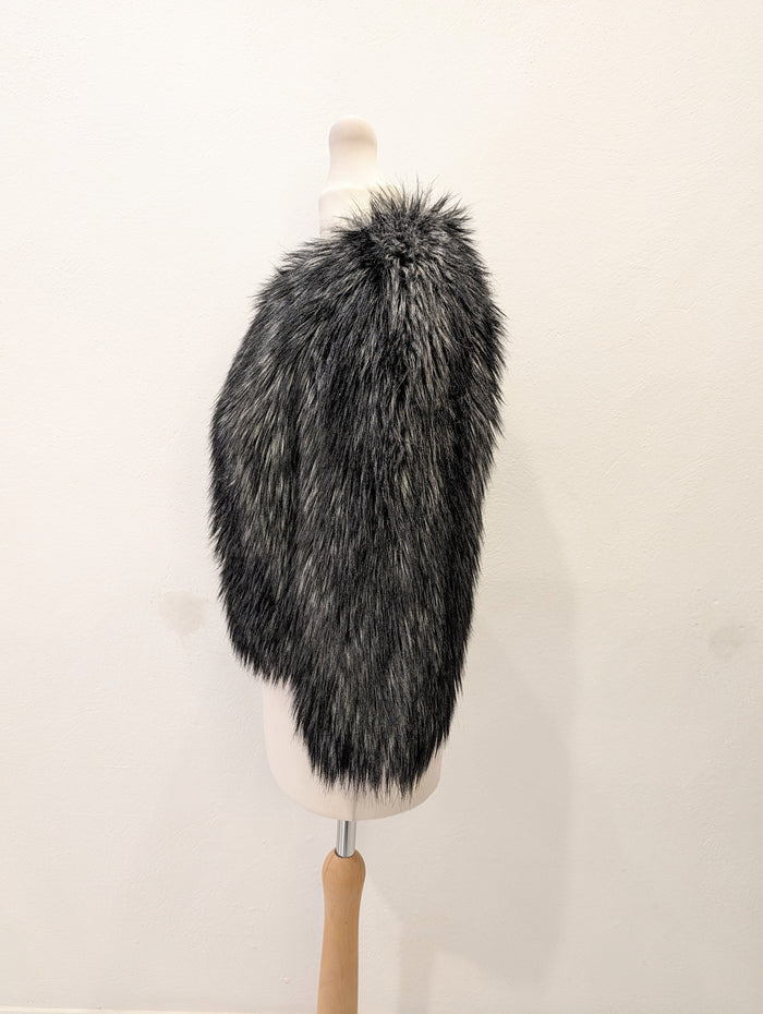 Michael Kors Black/Grey Fur Jacket XS