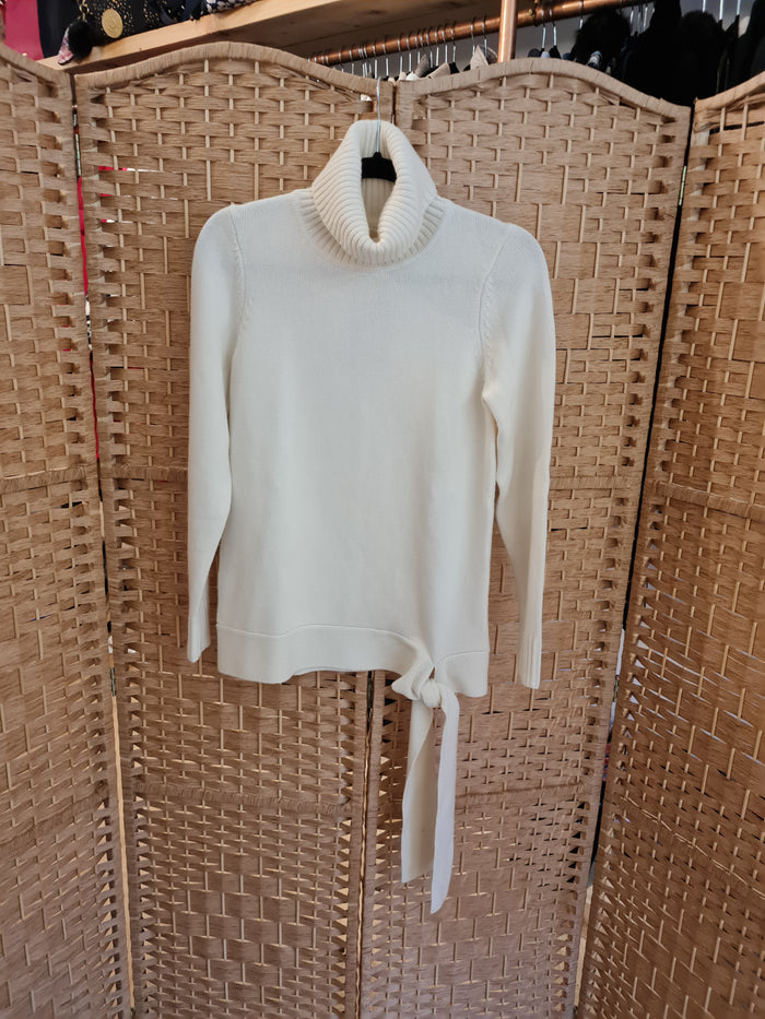 Michael Kors Cream Tie Bottom Jumper Size XXS