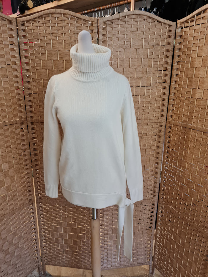 Michael Kors Cream Tie Bottom Jumper Size XXS