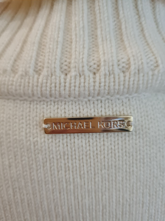 Michael Kors Cream Tie Bottom Jumper Size XXS