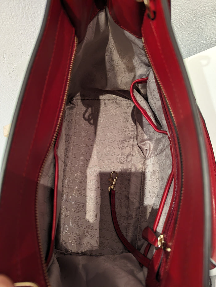 Michael Kors Red Tote Bag