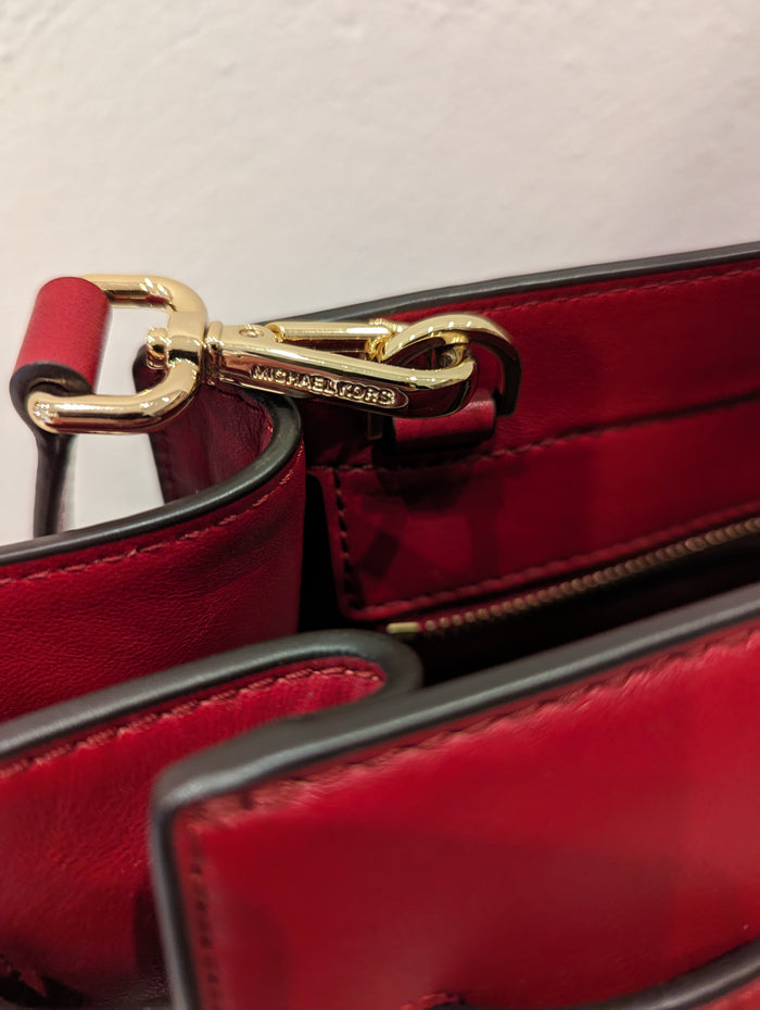Michael Kors Red Tote Bag