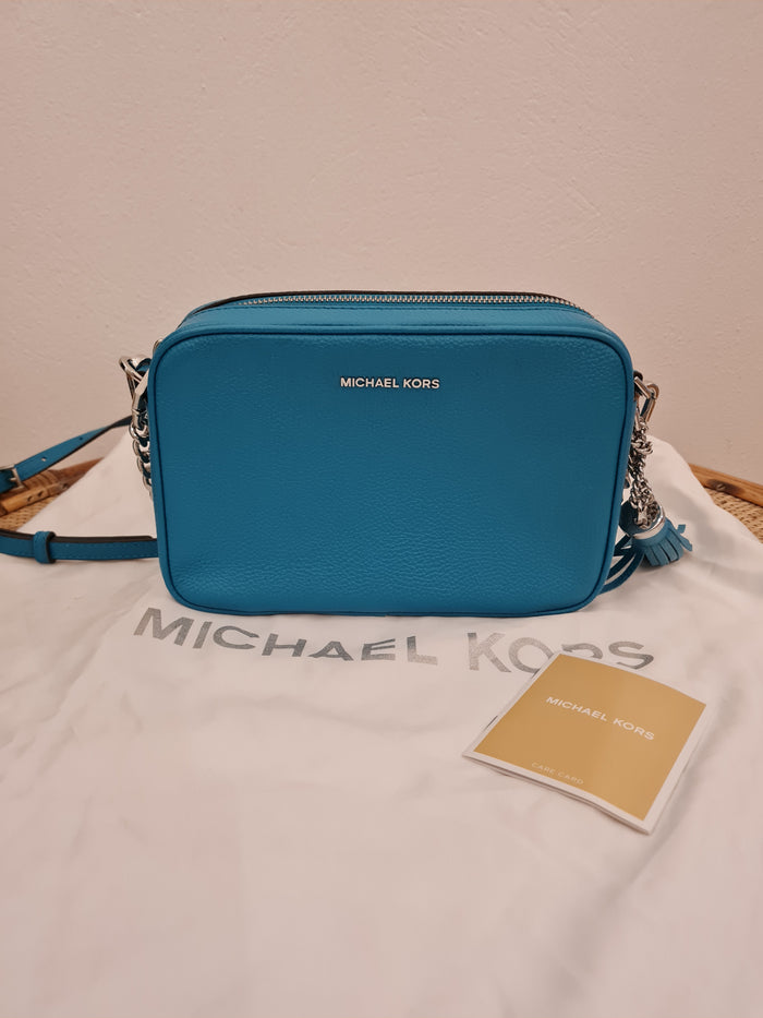 Michael Kors Turquoise/Silver Crossbody NWT RRP £195