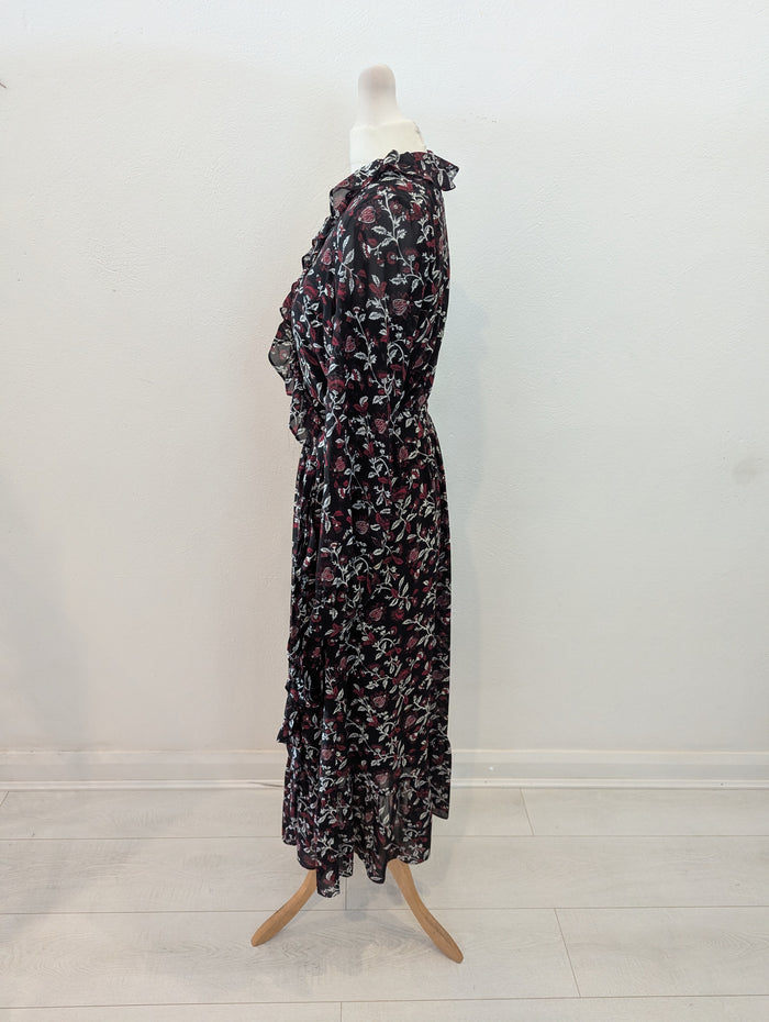 Micheal Kors Floral Wrap Dress S