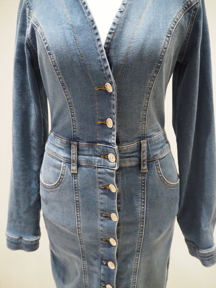 Michelle Keegan Denim Dress Size 8