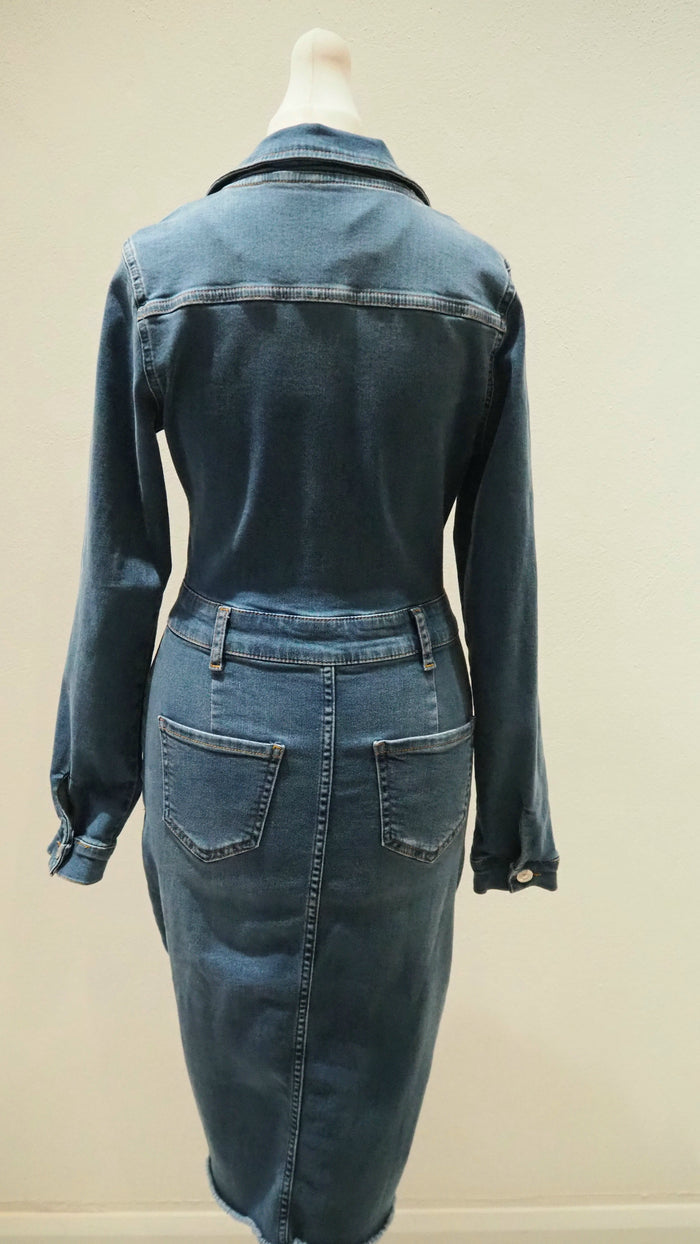 Michelle Keegan Denim Dress Size 8