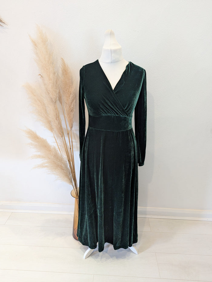 Migeer Green Velour Dress L