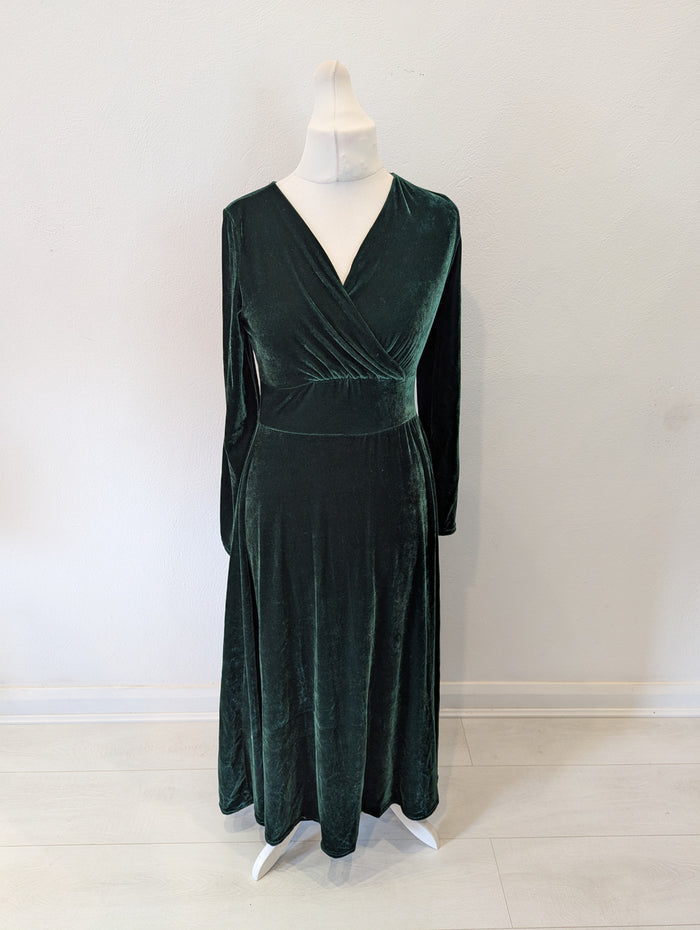 Migeer Green Velour Dress L