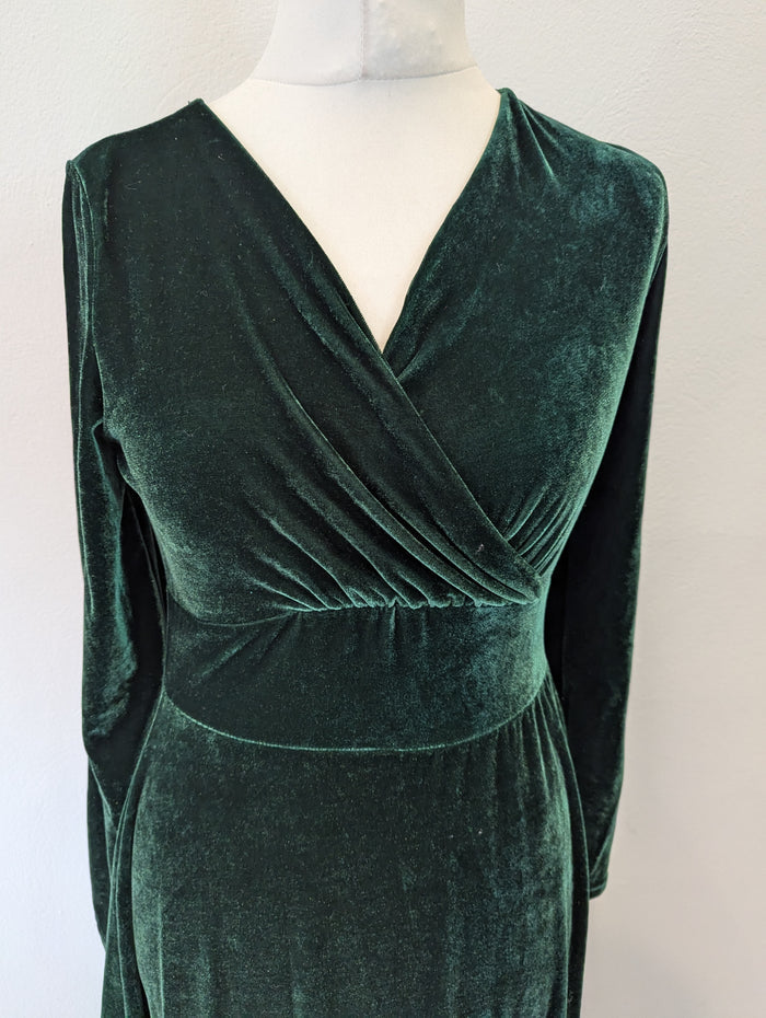 Migeer Green Velour Dress L