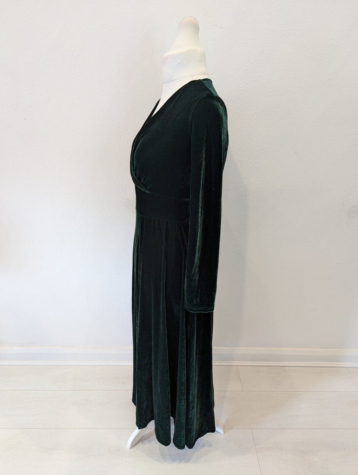 Migeer Green Velour Dress L