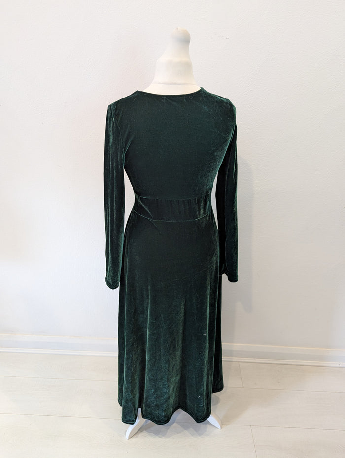 Migeer Green Velour Dress L