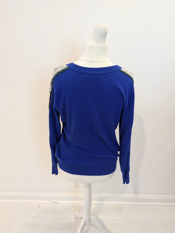 Mint Velvet Blue Jumper L