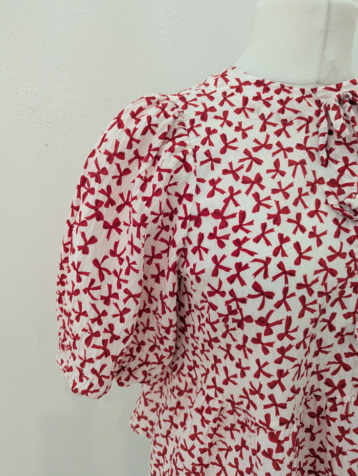 Mint Velvet Bow print blouse M