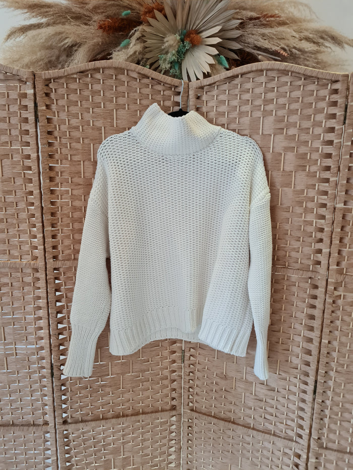 Mint Velvet Cream Knit Jumper Medium