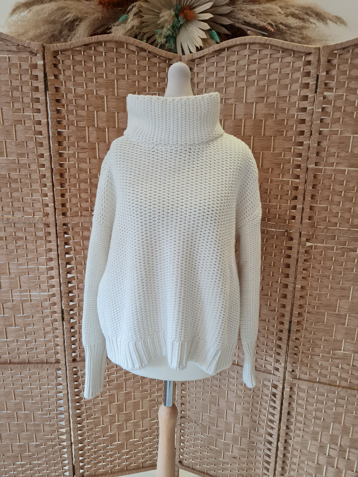 Mint Velvet Cream Knit Jumper Medium