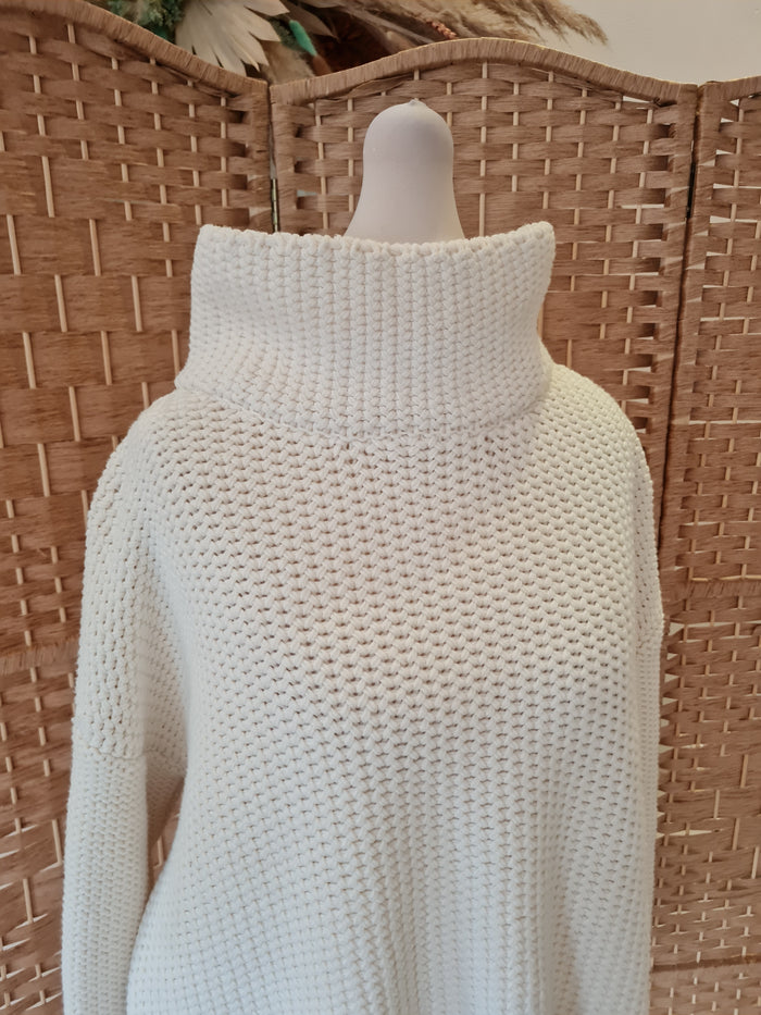 Mint Velvet Cream Knit Jumper Medium