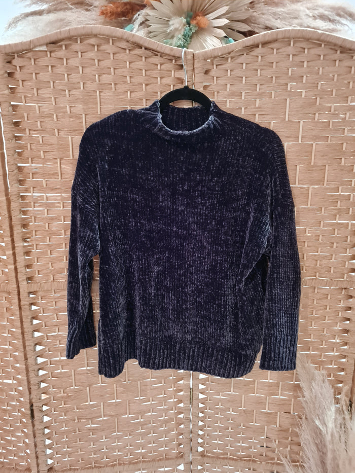 Mint Velvet Grey Chenille Jumper S