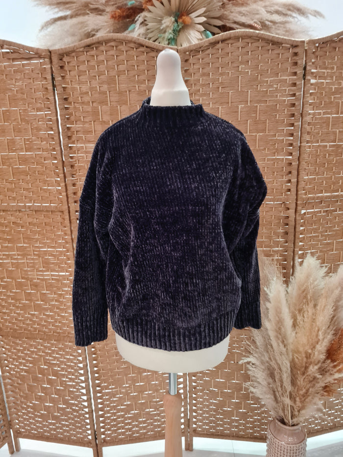 Mint Velvet Grey Chenille Jumper S