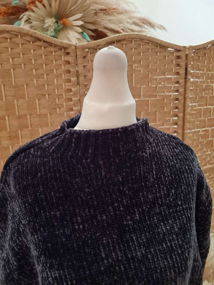 Mint Velvet Grey Chenille Jumper S
