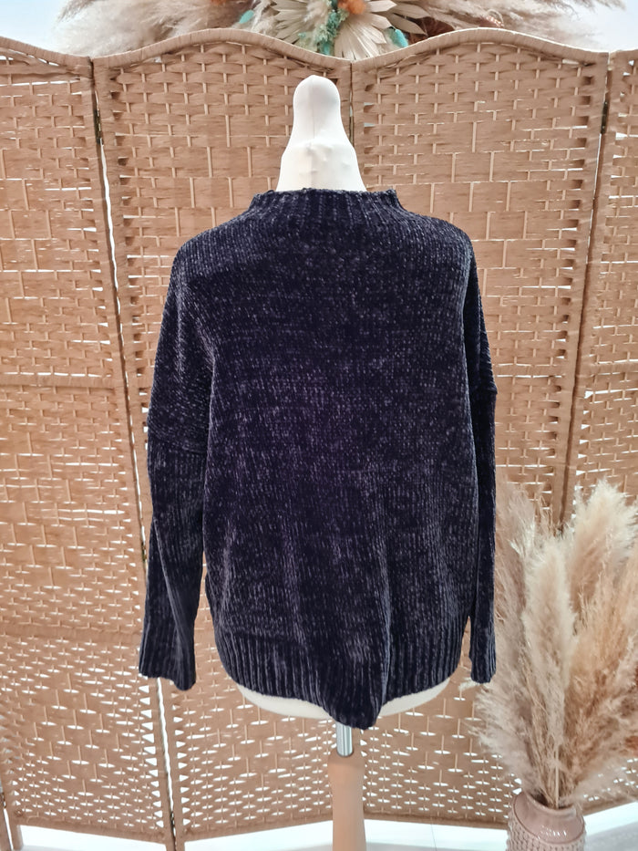 Mint Velvet Grey Chenille Jumper S