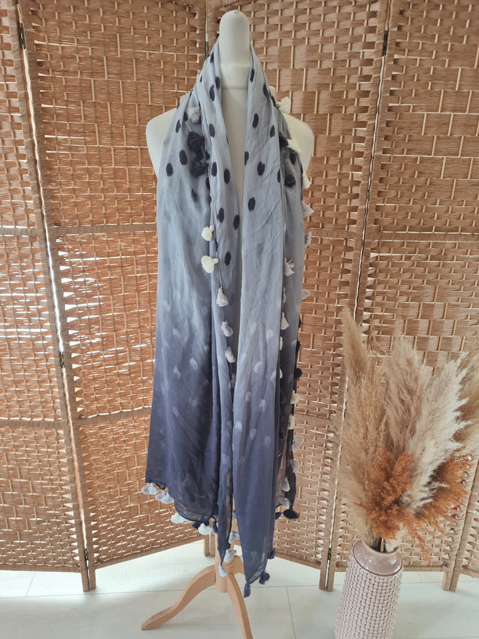 Mint Velvet  grey spot scarf