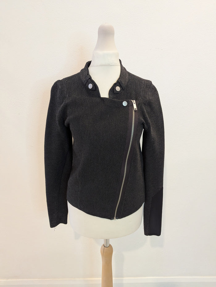 Mint Velvet Grey Zip Cardigan S