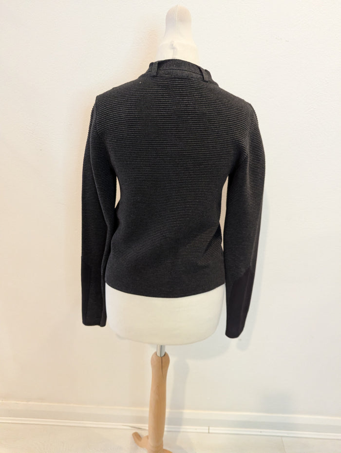 Mint Velvet Grey Zip Cardigan S