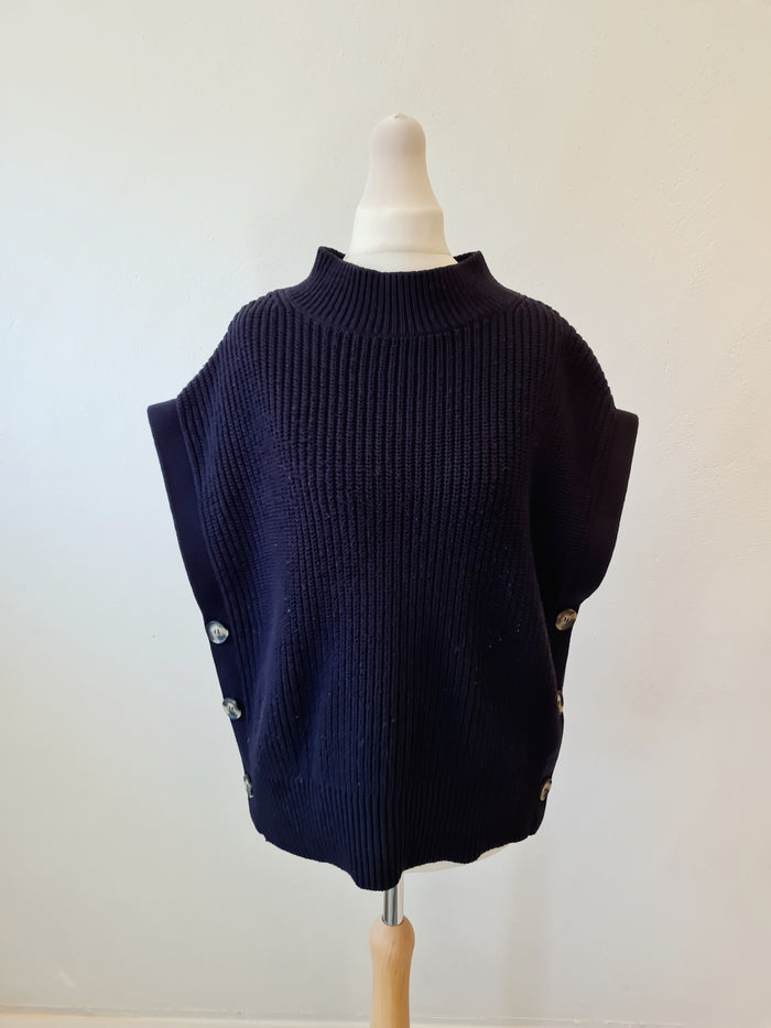 Mint Velvet Navy Sweater vest S