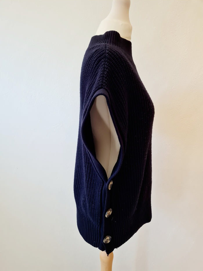 Mint Velvet Navy Sweater vest S