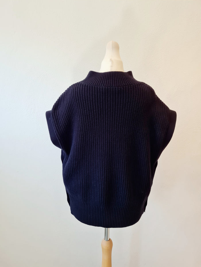 Mint Velvet Navy Sweater vest S