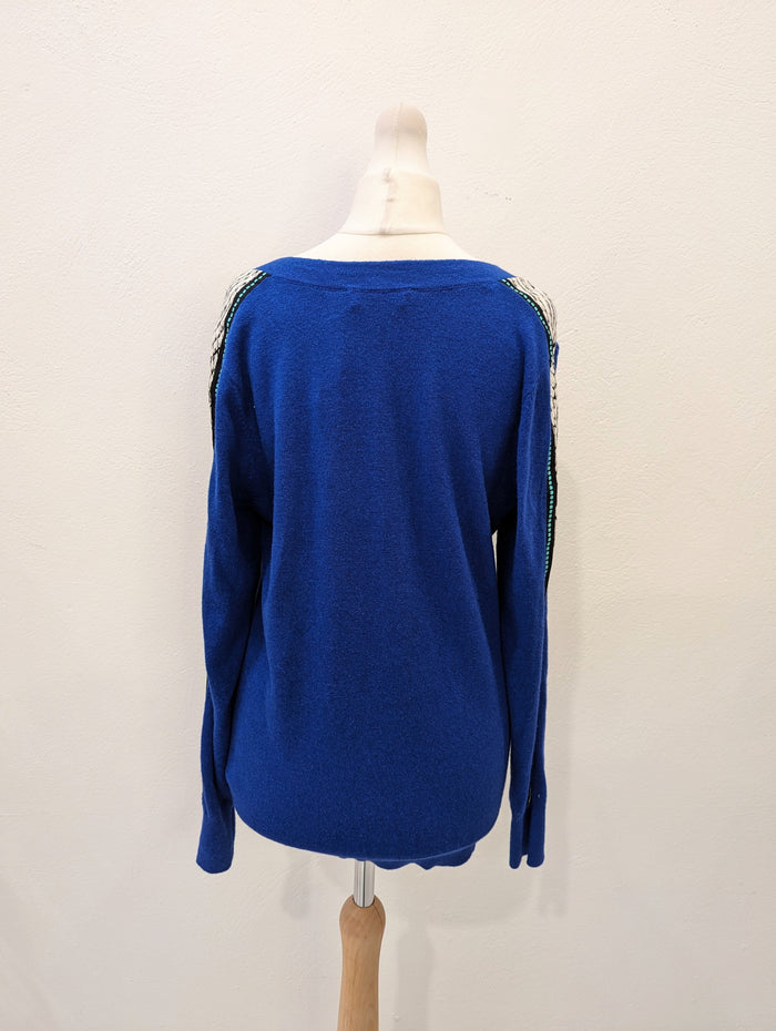 Mint Velvet Royal Blue Jumper S NWT