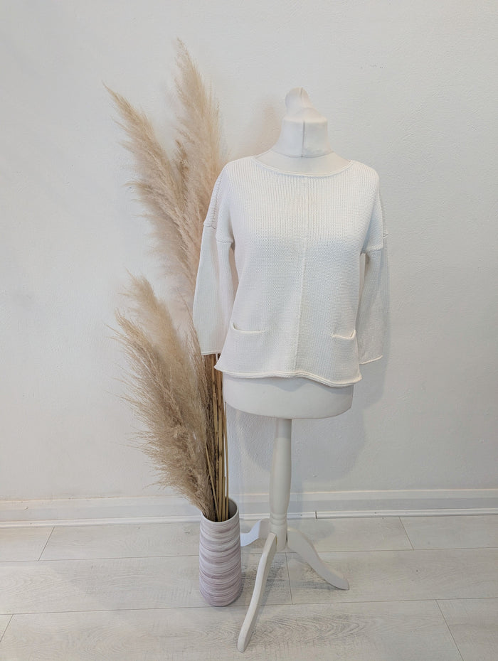 Mint Velvet White Knit 14
