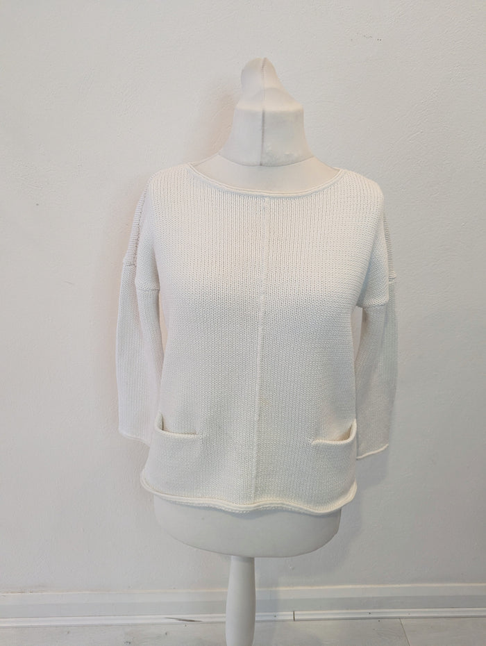 Mint Velvet White Knit 14