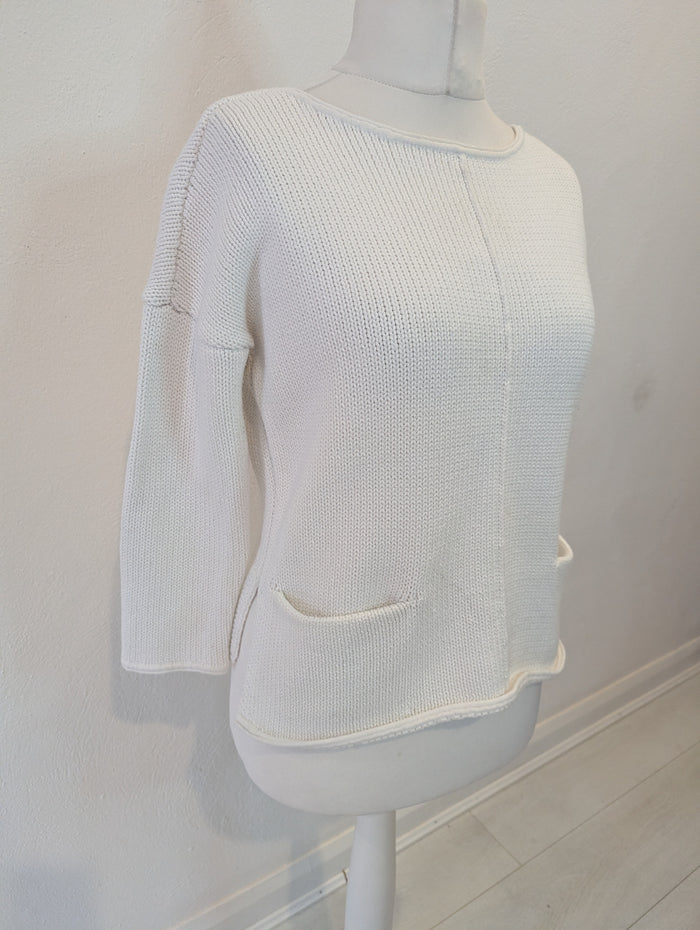 Mint Velvet White Knit 14