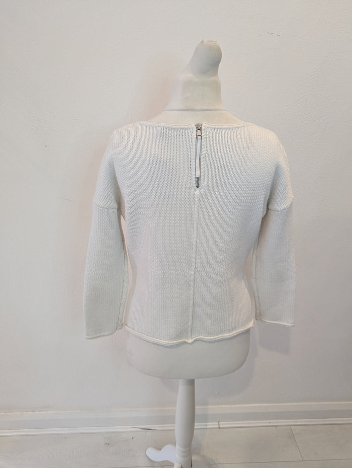 Mint Velvet White Knit 14