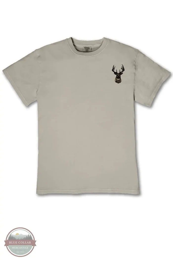 Simply Southern MN-MINWASH-DEER-BRCH Men's Deer Camo Head T-Shirt front pocket image print